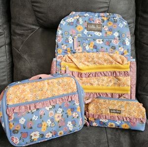 Matilda Jane Floral Backpack, Lunchbox and Pencil Pouch-2 sets available!
